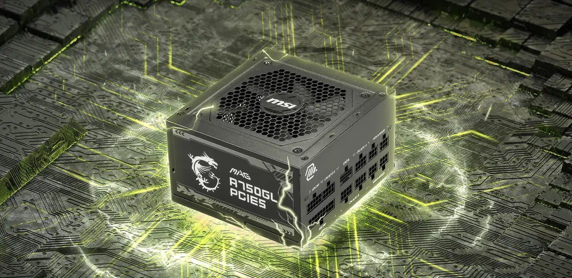 MSI MAG A750GL PCIE5 750W 80 PLUS Gold Modular Fuente Alimentación